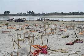 गंगा किनारे शव दफनाने से कोरोना काल में नदी प्रदूषित होने की चिंता बढ़ी, लोगों से दाह संस्कार के लिए किया जा रहा आग्रह