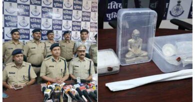 सोनागिर मंदिर चोरी का बड़ा खुलासा : 25 लाख की मूर्तियां बरामद, अंतरराज्यीय गिरोह सहित 3 आरोपी गिरफ्तार